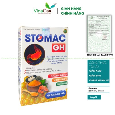 Stomac GH tinh chất nghệ đen và mật ong giảm đau dạ dày, tá tràng